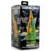 Фантазийный фаллоимитатор в форме щупальца Monstropus Tentacled Monster Silicone Dildo - 21,6 см зеленый с желтым 