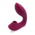Сливовый L-образный вибромассажёр с вакуумной стимуляцией 3,5’’ Silicone Billow Suction Lover сливовый 
