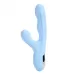 Голубой вибратор с ротацией и вакуумной стимуляцией BeYourLover Rosubi голубой 