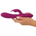 Фиолетовый вибратор 3 Function Vibrator с вращением бусин - 23 см фиолетовый 