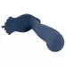 Синий вибростимулятор простаты Vibrating Butt Plug - 11,7 см синий 