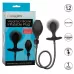 Черная расширяющаяся анальная пробка Weighted Silicone Inflatable Plug M черный 
