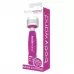 Фиолетово-белый жезловый мини-вибратор с кристаллами Mini Massager Neon Edition фиолетовый с белым 