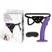 Фиолетовый поясной фаллоимитатор Strap on Harness   5in Dildo Set - 12,25 см фиолетовый с черным 