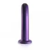 Фиолетовый фаллоимитатор Smooth G-Spot - 17,7 см фиолетовый 