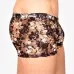 Мужские сетчатые боксеры с бежевыми розами Rose Boxer черный M