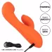 Оранжевый вибромассажер Stella Liquid Silicone Dual “G” - 17,75 см оранжевый 