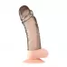 Дымчатая насадка-удлинитель Ribbed Realistic Penis Enhancing Sleeve Extension - 15,2 см дымчатый 