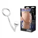 Кольцо на пенис с анальным стимулятором Stainless Steel Anal Hook   Cock Ring серебристый 