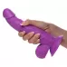 Фиолетовый фаллоимитатор на присоске 7.5  Dildo with Balls - 21,5 см фиолетовый 