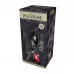 Серебристая анальная втулка с красным кристаллом Mini Metal Butt Plug Size S - 7 см красный 