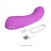 Фиолетовый мини-вибратор DJ Dick - 12,7 см фиолетовый 