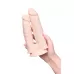 Телесный анально-вагинальный вибратор RealStick Silicone Jason M - 18 см телесный 