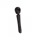 Черный силиконовый вибратор-wand - 30 см черный 