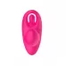 Розовый вагинально-клиторальный вибратор c функцией фингеринга розовый 