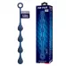 Синяя анальная ёлочка с кольцом Waterdrop Anal Balls 30 mm M - 33,5 см синий 