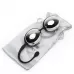 Серебристо-черные вагинальные шарики Inner Goddess Silver Jiggle Balls серебристый с черным 
