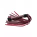 Бордовая плеть Maroon Leather Whip с гладкой ручкой - 45 см бордовый 