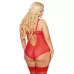 Роскошное боди с кружевом Amanda черный XL