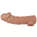 Насадка на фаллос с отверстием для мошонки Cock Sleeve 002 Size L - 17,6 см телесный 