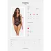 Кружевное полупрозрачное боди Bondea черный L-XL