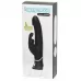 Черный вибратор-кролик Happy Rabbit Realistic Rechargeable Rabbit Vibrator - 25,4 см черный 