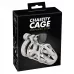 Мужской пояс верности Chastity Cage серебристый 