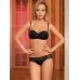 Трусы-слип из микрофибры и эластичного кружева Microlace белый XS