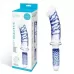 Прозрачно-синий двусторонний стимулятор 11  Realistic Double Ended Dildo - 28 см прозрачный 