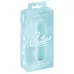 Аквамариновый мини-вибратор Straight Vibrator - 16,4 см аквамариновый 