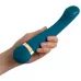 Бирюзовый вибромассажер с температурными режимами Hot n Cold Vibrator - 21,6 см бирюзовый 