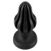 Черная анальная пробка Super Soft Butt Plug - 11,1 см черный 