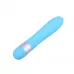 Голубой классический вибратор Precious Passion Vibrator - 17 см голубой 