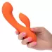 Оранжевый вибромассажер Stella Liquid Silicone Dual “G” - 17,75 см оранжевый 