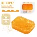 Оранжевый мастурбатор-стимулятор Tenga Uni Topaz оранжевый 