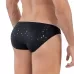 Черные трусы-слипы со звездочками Illusion Brief Bikini черный XL