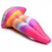 Фантазийный люминесцентный стимулятор-язык Unicorn Kiss Unicorn Tongue Glow-in-the-Dark Silicone Dildo - 21,3 см разноцветный 