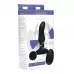 Черная анальная вибропробка с пультом ДУ Curved Rimming Plug Slim M - 13,9 см черный 