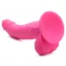Розовый фаллоимитатор на присоске 7.5  Dildo with Balls - 21,5 см розовый 