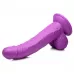 Фиолетовый фаллоимитатор на присоске 7.5  Dildo with Balls - 21,5 см фиолетовый 