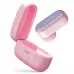 Розовый вакуумный стимулятор клитора Alggie Earphone с управлением через приложение розовый 