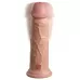 Телесный вибратор-реалистик 8  Vibrating Silicone Dual Density Cock - 22 см  