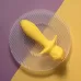 Желтая анальная вибропробка Mellow Yellow - 13,5 см желтый 