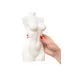 Белая интерьерная свеча в форме женского торса - 850 гр белый 