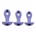 Набор из 3 анальных пробок с вибропулей Hole Punch Plug Set сиреневый 