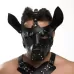 Черная кожаная маска «Собака черный 
