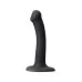 Черный фаллос на присоске Silicone Bendable Dildo S - 17 см черный 