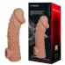 Насадка на фаллос с отверстием для мошонки Cock Sleeve 002 Size L - 17,6 см телесный 