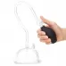 Прозрачная вакуумная помпа Deluxe Pussy Pump с зажимом для клитора прозрачный 