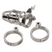 Мужской пояс верности Chastity Cage серебристый 